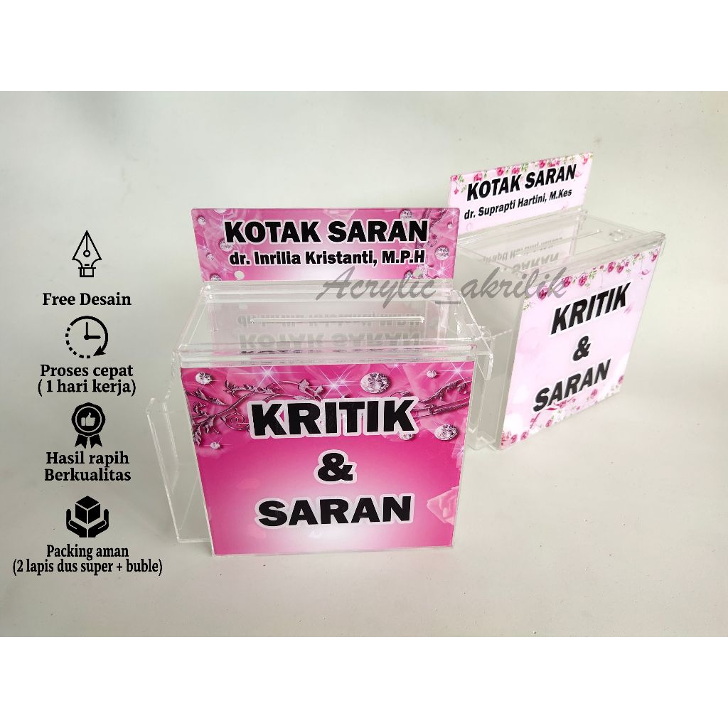 

Akrilik Kotak saran Termurah