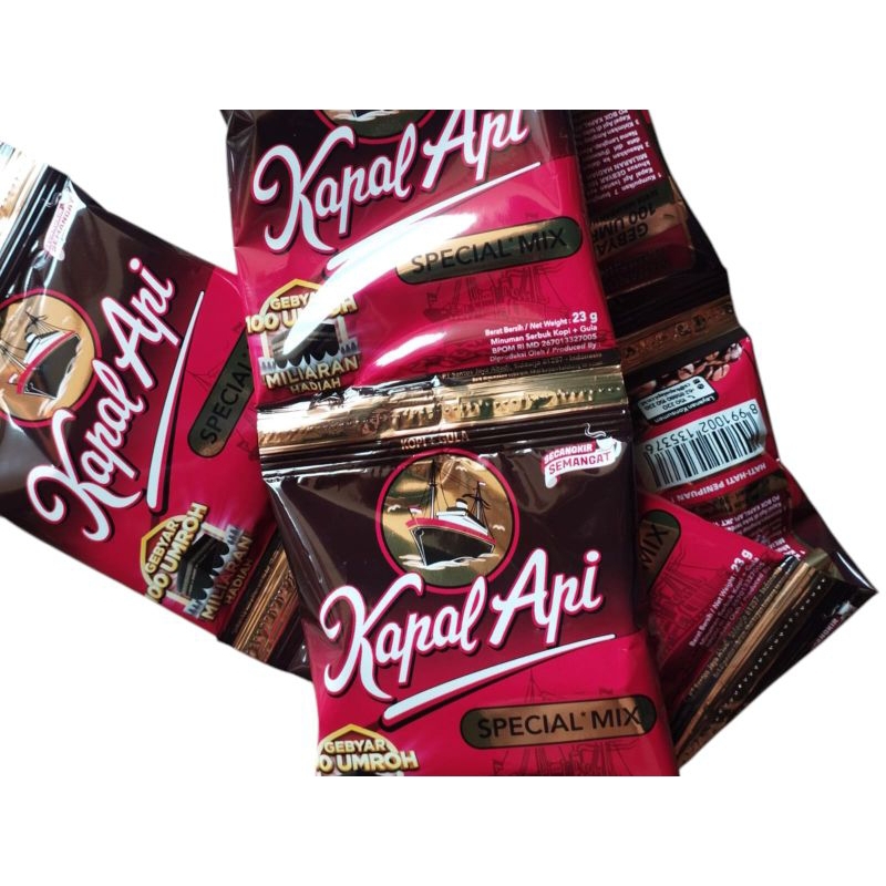 

Kapal Api Spesial Mix 10 Sachet 23grm-Coffee-Kopi Instan Robusta