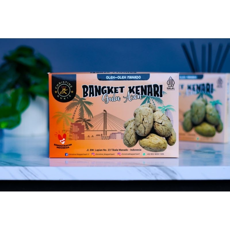 

Bangket Kenari Manado 250gr (Gula Aren)
