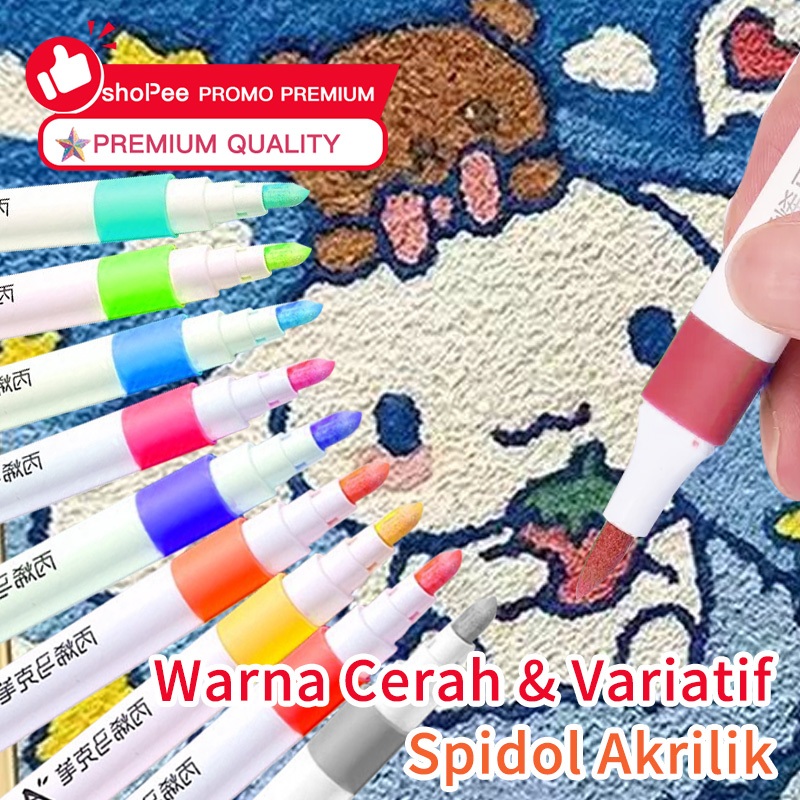 

Spidol Warna Sketsa Umum Dua Sisi Kepala Tulis Luas dan Halus Double Headed General Touch Marker Pen