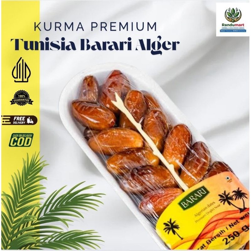 

Kurma tunisia barari alger premium 250gr/ Oleh-Oleh Haji dan Umroh