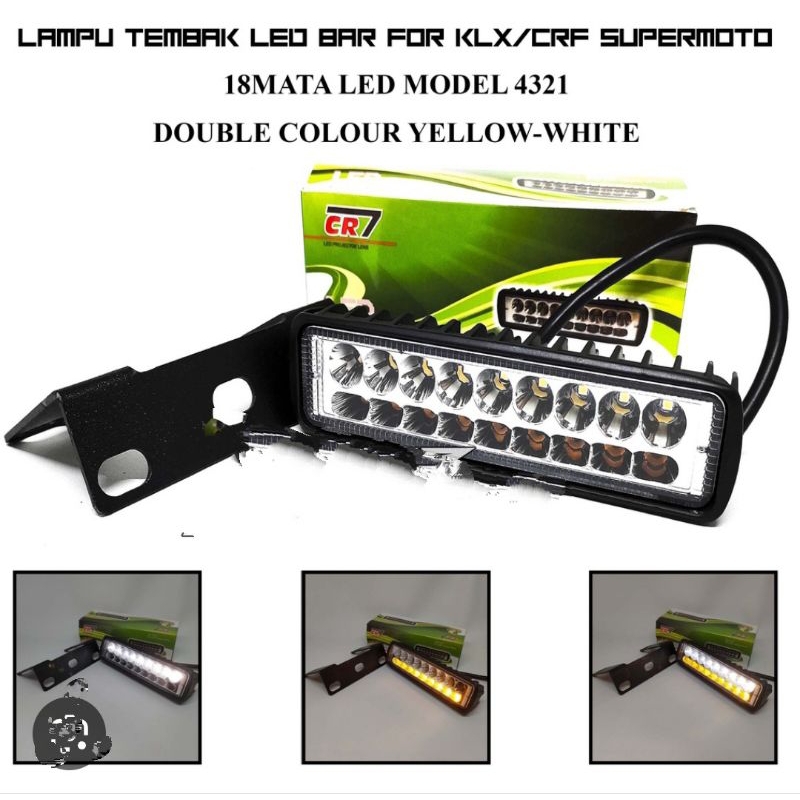LAMPU TEMBAK LED PUTIH/KUNING 4321