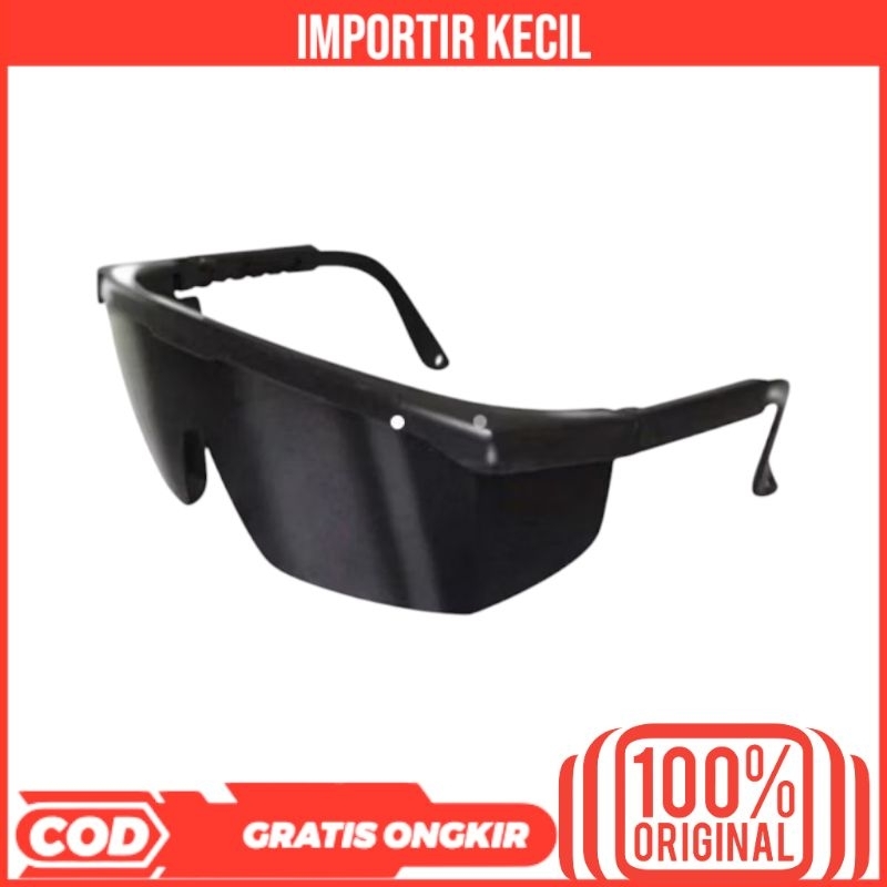 KACAMATA SAFETY LAS GERINDA HITAM SAFETY KACAMATA LAS