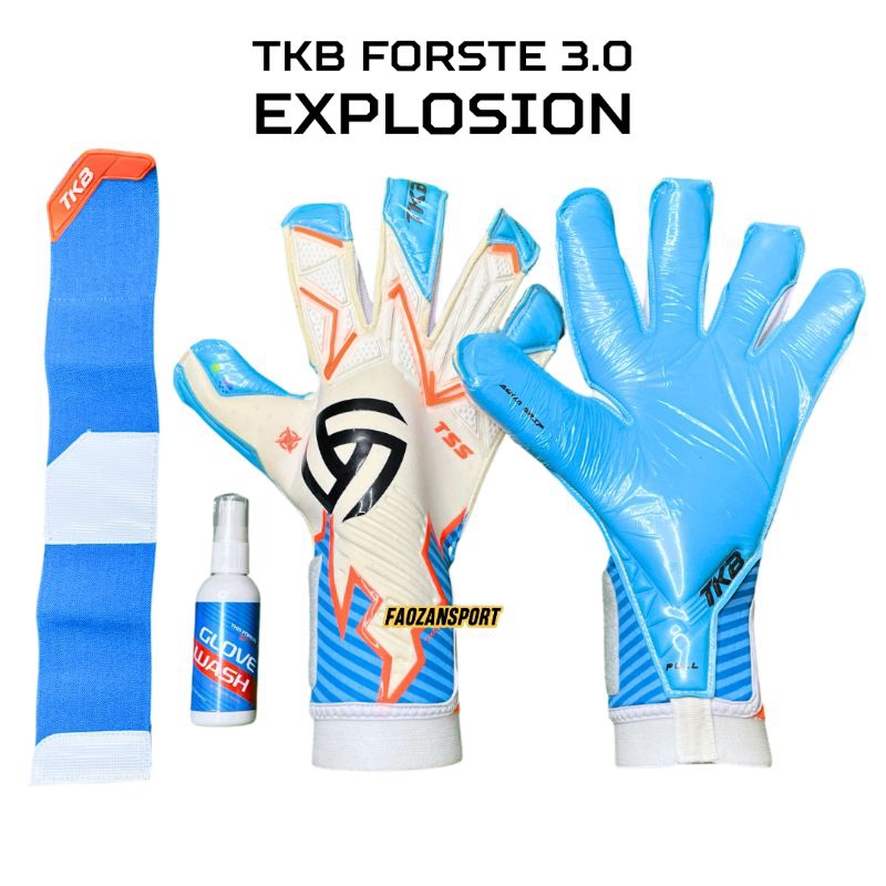 TKB forste 3.0 explosion sarung tangan kiper hybrid roll cut sepak bola futsal tanpa tulang