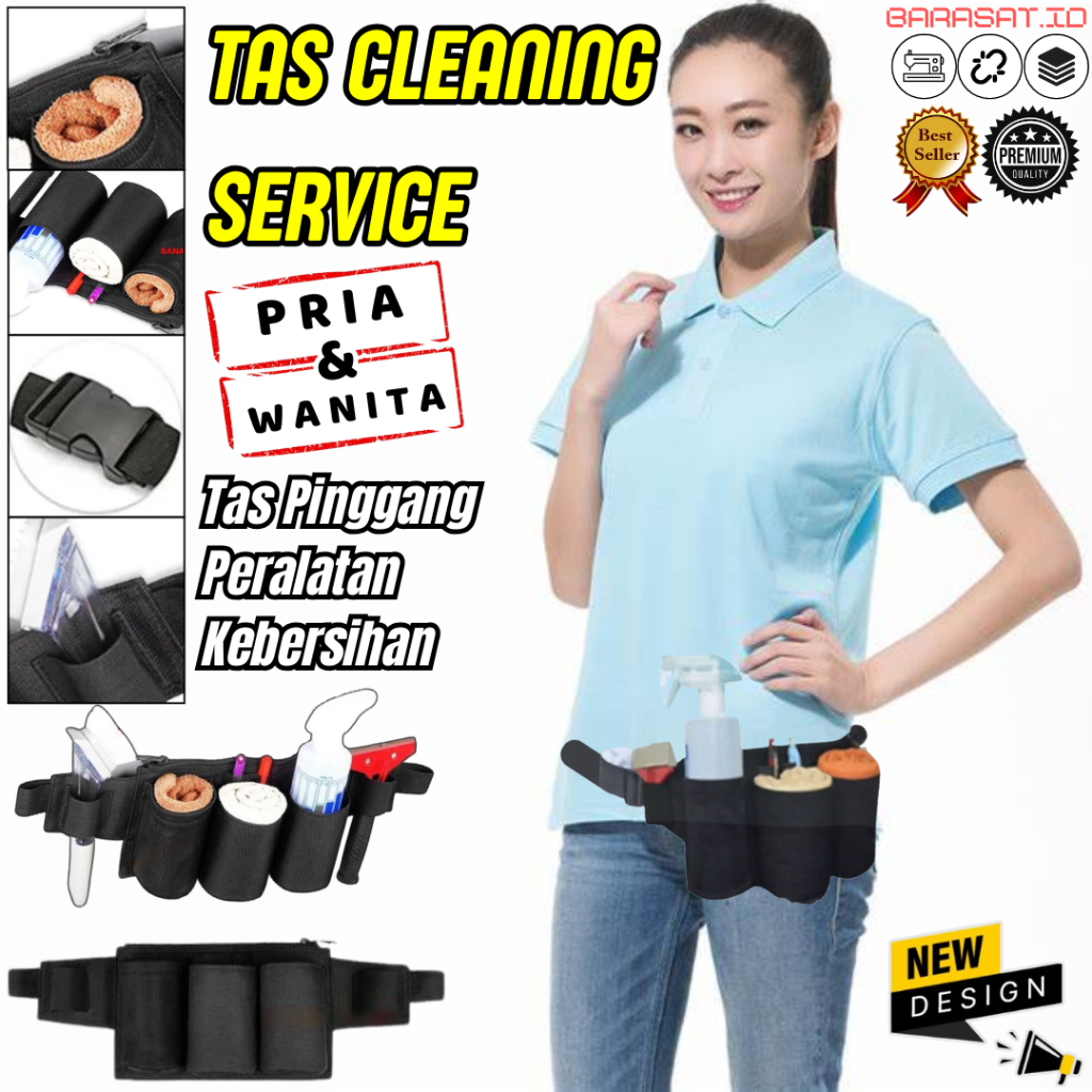 Tas Kebersihan Janitor Cleaning Service Kantong Peralatan Alat Kebersihan Untuk Pria & Wanita