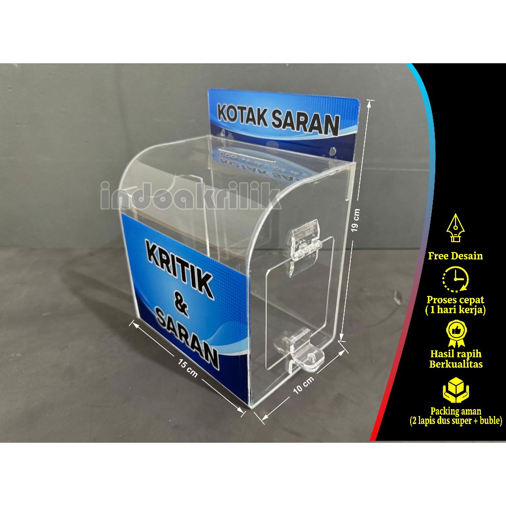 

Kotak Saran Acrylic Akrilik Hook2