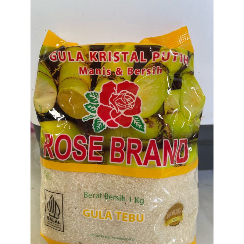 

Rosebrand gula kristal putih 1kg