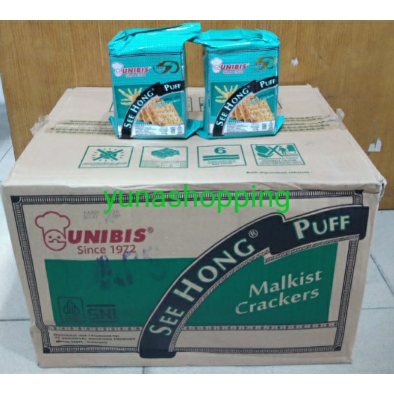 

Unibis See Hong Puff malkis krekers 1 dus isi 36 pc @ 252g