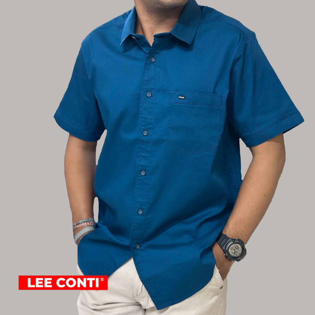 LEE CONTI Kemeja Pria Lengan Pendek ( RCA )