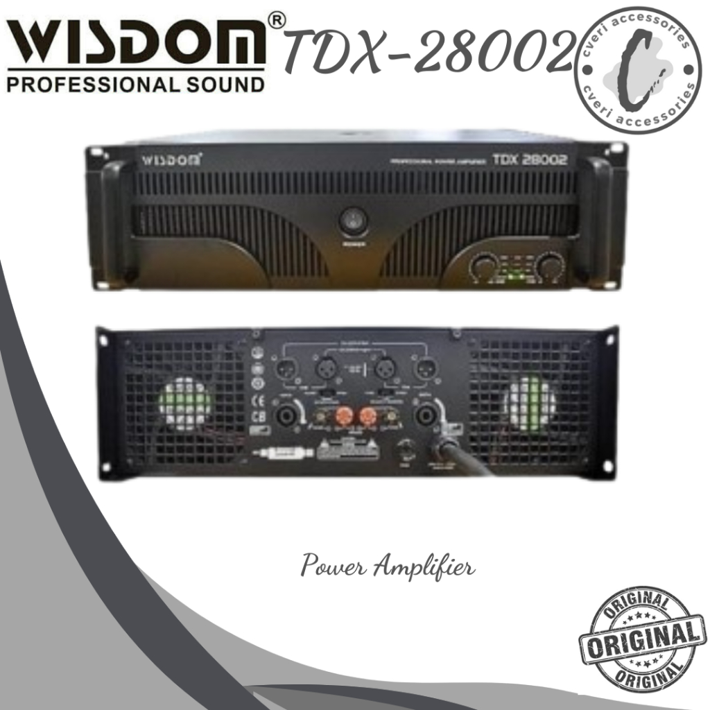 Wisdom TDX28002 2-Channel Power Amplifier Class TD Original TDX-28002