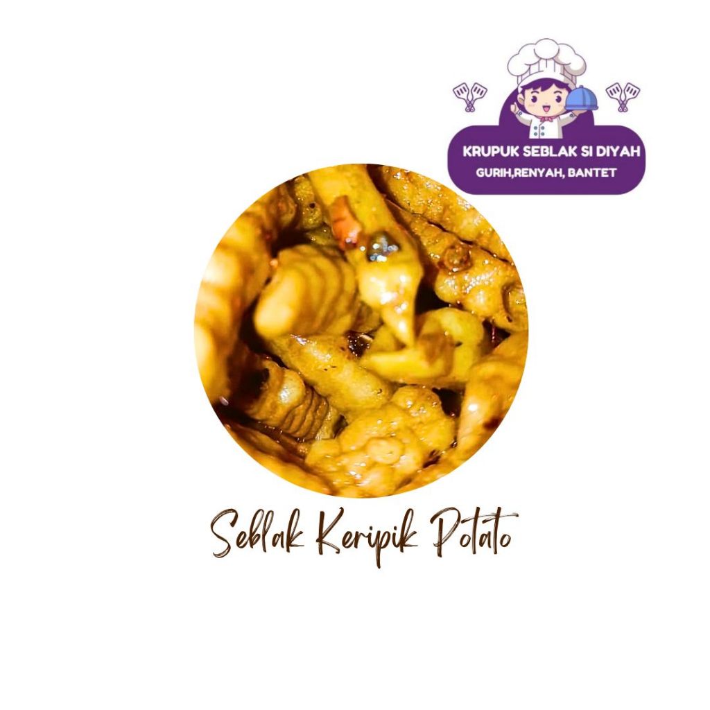 

SEBLAK KRUPUK POTATO SI DIYAH ORI DAN PEDAS