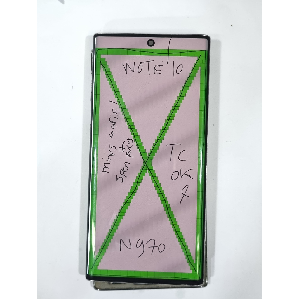 LCD SAMSUNG GALAXY NOTE 10 - N970 ORIGINAL SECON COPOTAN 2ND - MINUS