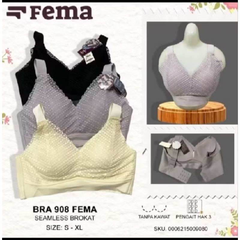 Bra seamless FEMA brukat renda