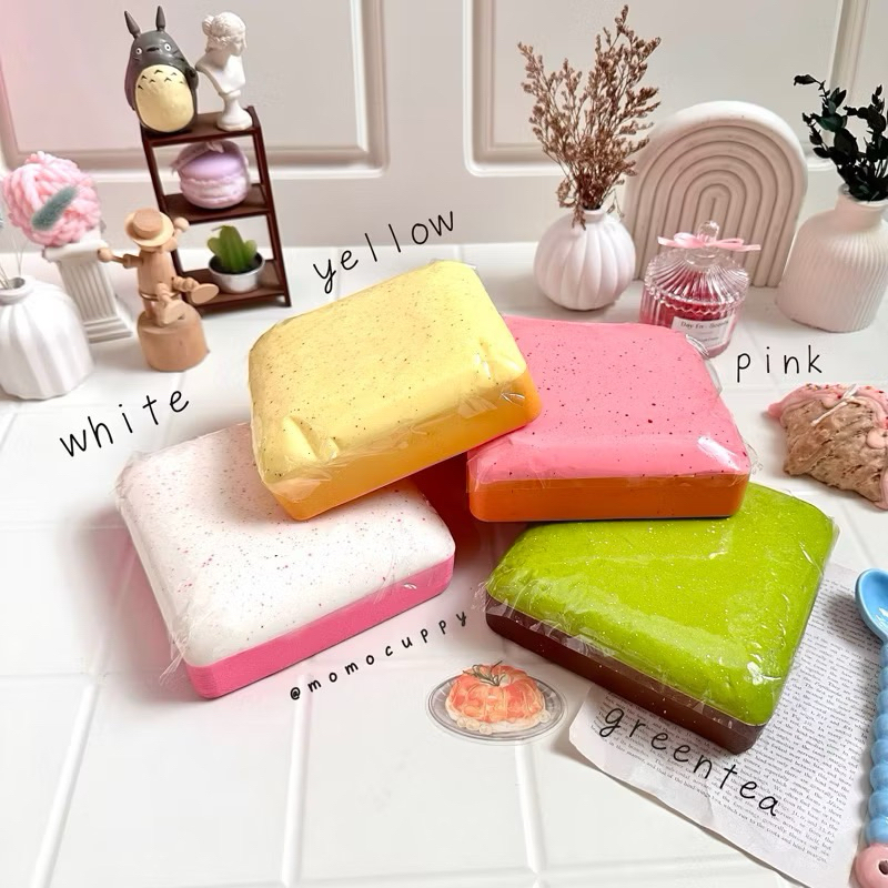 Squishy Jumbo Mousse Cotton Toast Super Soft Sticky Slow Rising / Jumbo Mousse Toast Super Soft Slow