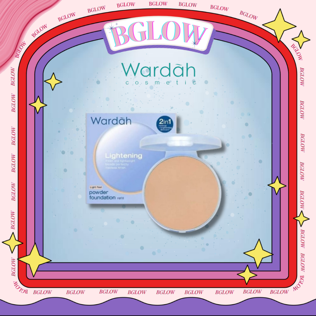 Wardah Refill Lightening Powder Foundation 12 g | 01 GOLDEN SAND 02 PINK BEIGE 03 PINKFAIR 04 NEUTRA