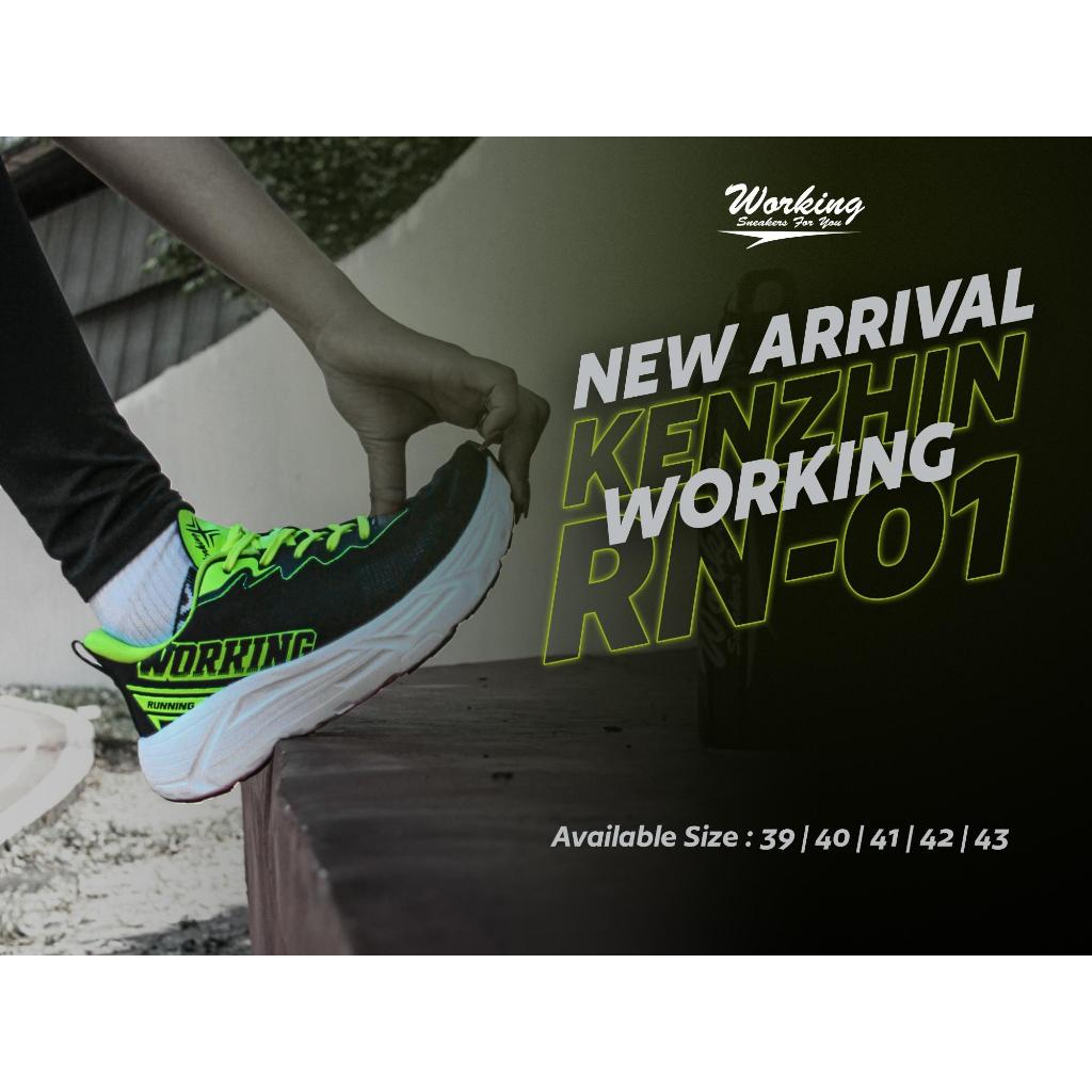 Sepatu Pria Running Shoes Cowok Original Olahraga Lari Hitam Polos Senam Jogging Aerobik Sport Pria