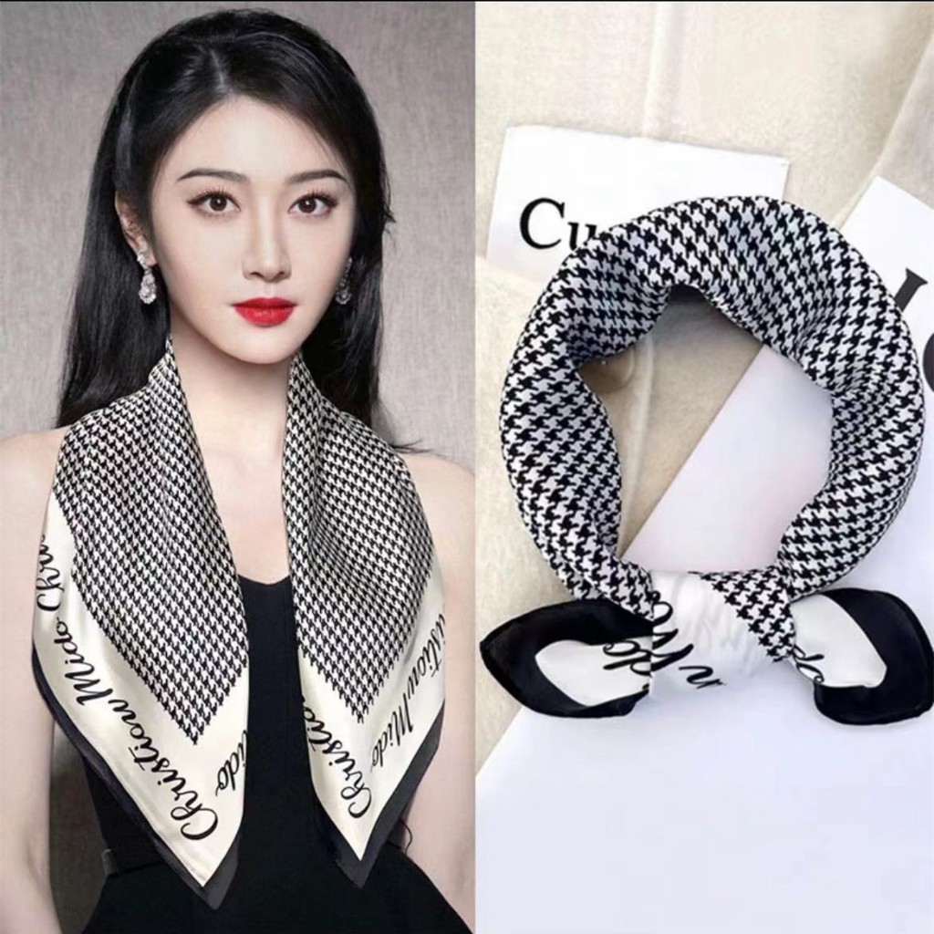 Scarf korean style Scraft silk scarf leher wanita syal 70x70 slayer bandana syal leher wanita akseso