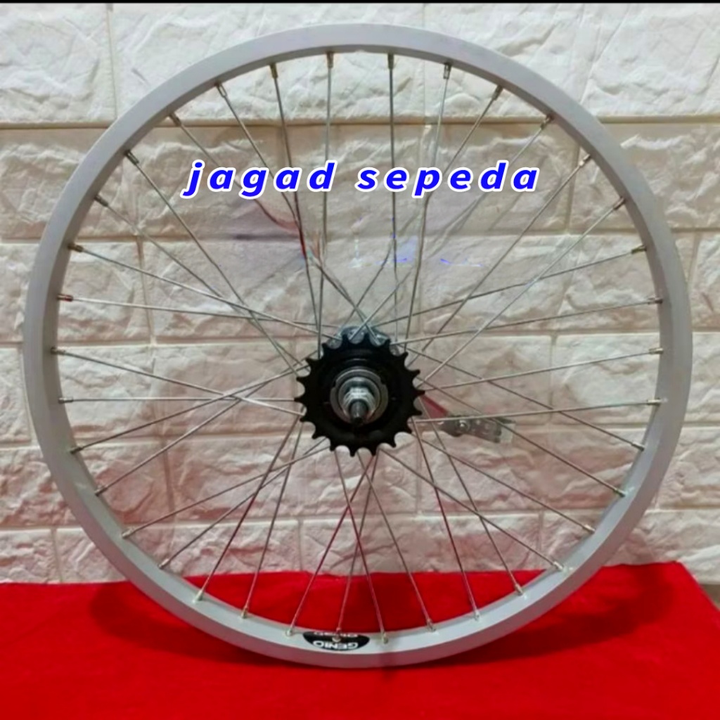 velg 20 in torpedo pakai / velg sepeda 20in torpedo pakai sudah dirakit dan disetel jari2 20 in