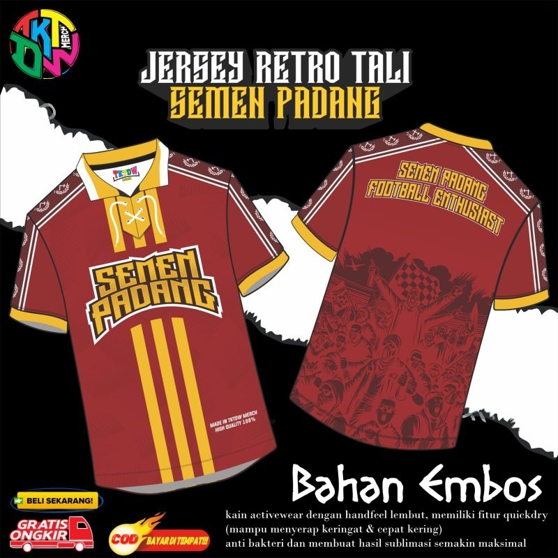 JERSEY SUPORTER ( SEMEN PADANG ) RETRO TALI