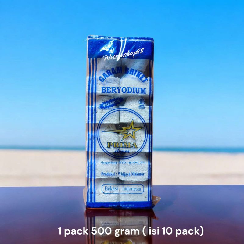 

GARAM BATA 10 PAK / GARAM BRIKET BERYODIUM PRISMA SUPER 450 GRAM / GARAM BALOK