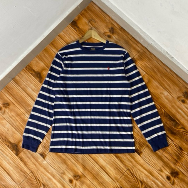 KAOS LONGSLEEVE RALPH LAUREN STRIPE SECOND
