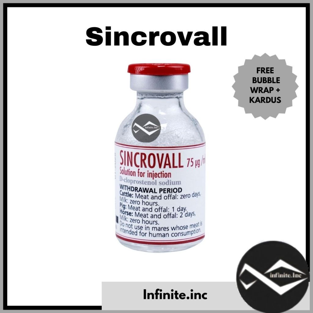 Sincrovall 20 ml (Pgf 75mg) - Like Synchromate Lutalyse Lutaprost Juramate