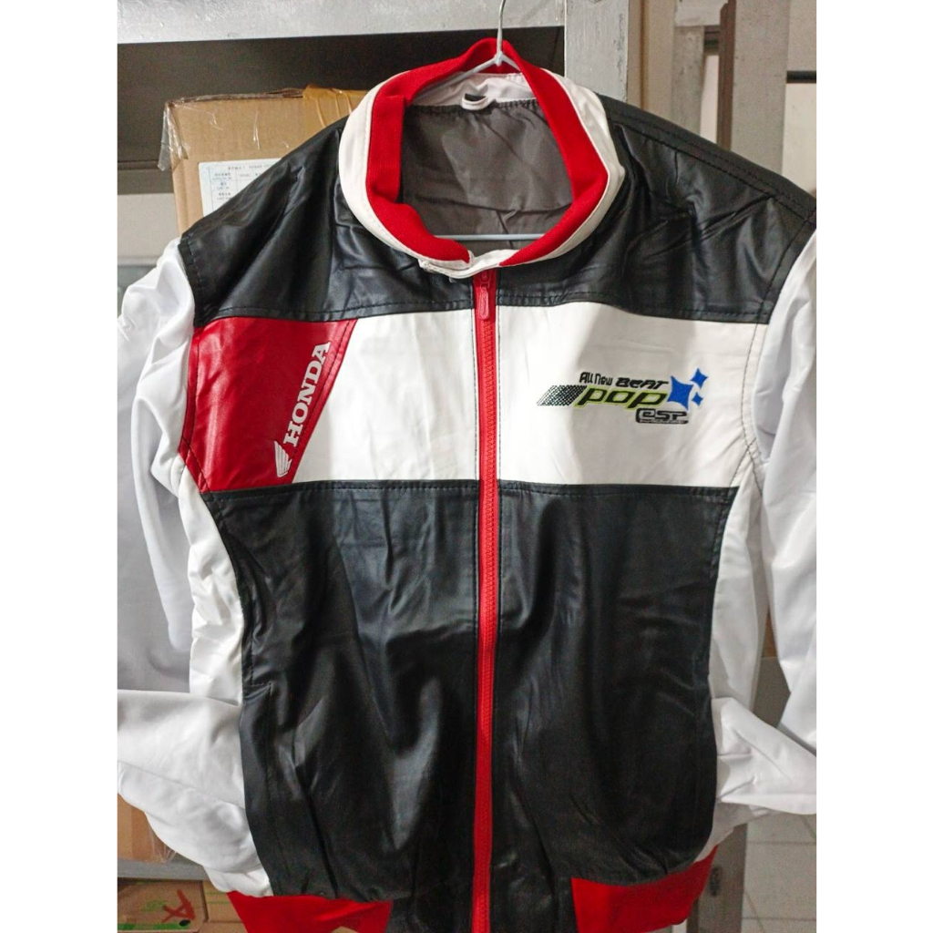 Honda ORI Jaket / Jacket Beat Pop Comic Black Hitam