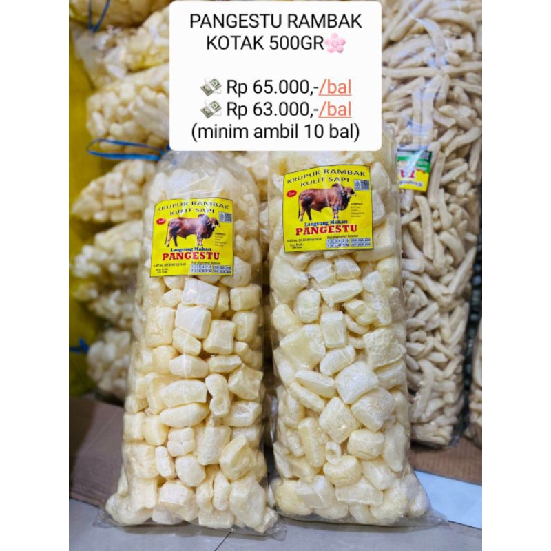 

PANGESTU RAMBAK KOTAK 500GR Rp 65.000,-/bal, Rp 63.000 (minim ambil 10 bal
