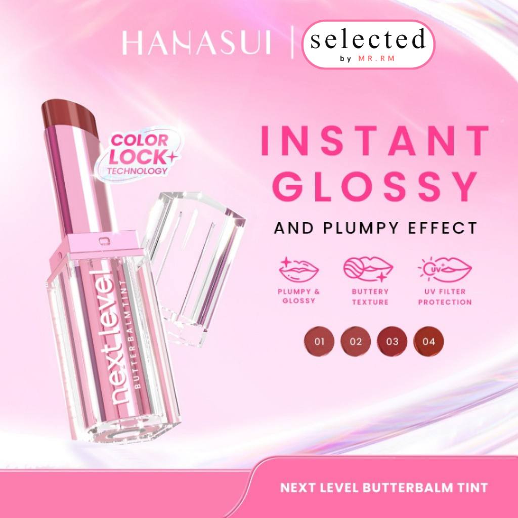 (NEW PRODUCT) Hanasui Next Level Butter Balm - Color Butter Balm Tinted Lip Balm Melembabkan Bibir