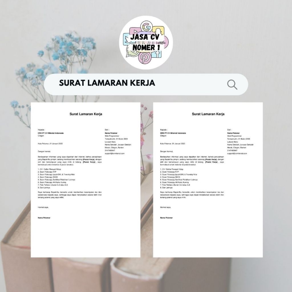 

JASA SURAT LAMARAN KERJA