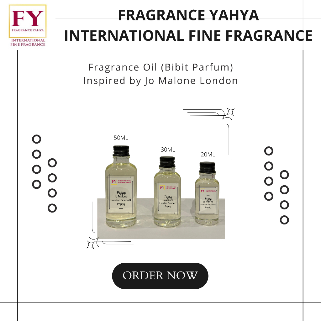 Fragrance Oil (Bibit Parfum) Sample Inspired By Jo Malone Series
