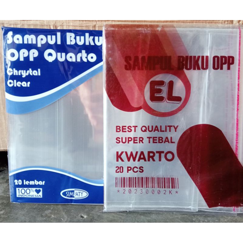 

1 Pack isi 20 Sampul Plastik ( untuk buku tulis SIDU, OKEY, PAPERLINE, Dll )