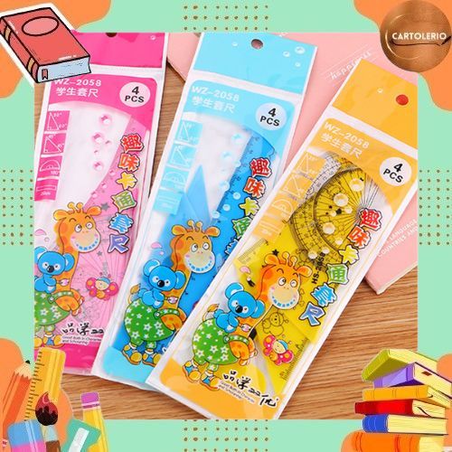 

Penggaris / Ruler Girrafe Set 4 in 1 RS0001
