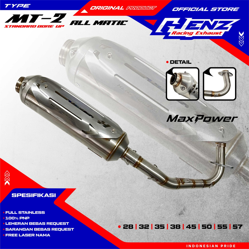 Knalpot Tsukigi All Matic Henz Racing Exhaust