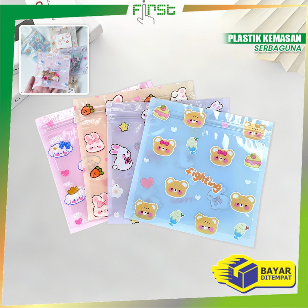 

FH-C1281 Plastik Klip Ziplock Motif Kartun Plastik Kemasan Serbaguna / Klip Packaging Bungkus Makanan Sachet Plastik Souvenir Aksesoris