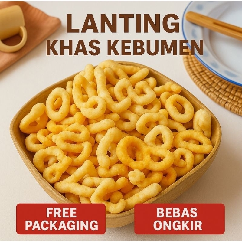 

Lanting Bawang Khas Kebumen 1Kg / 2Kg – Camilan Tradisional Renyah Gurih