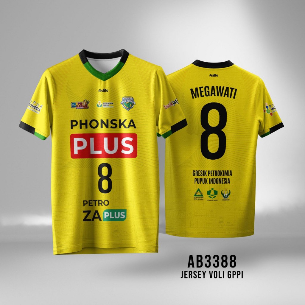 Kaos Jersey Voli Gresik Petrokimia (GPPI) AB3388