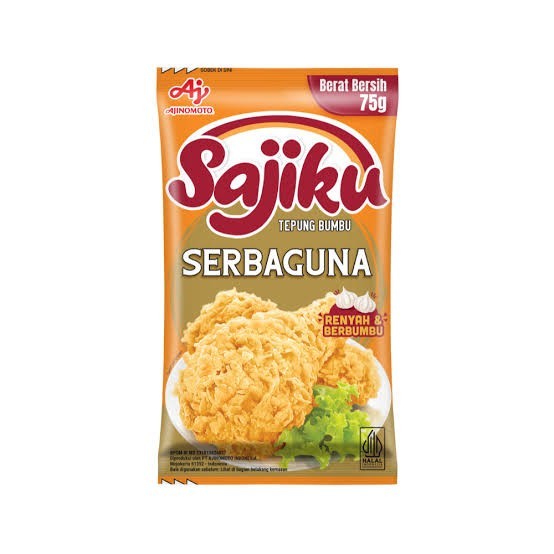 

SAJIKU AJINOMOTO TEPUNG BUMBU SERBAGUNA 75 GRAM