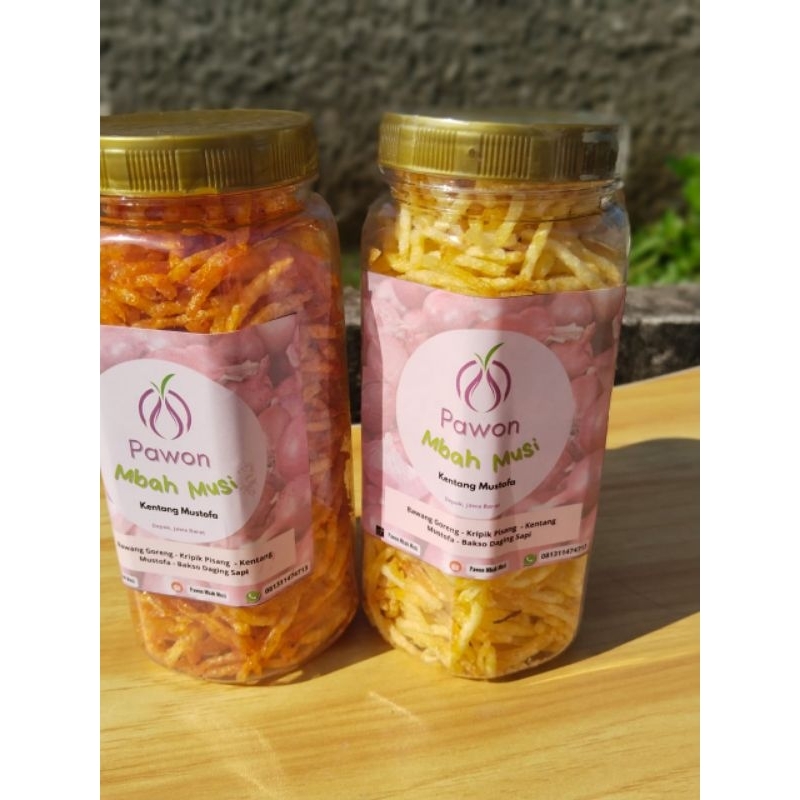 

Kentang Mustofa Kriuk Pedas Gurih Enak 600 ml