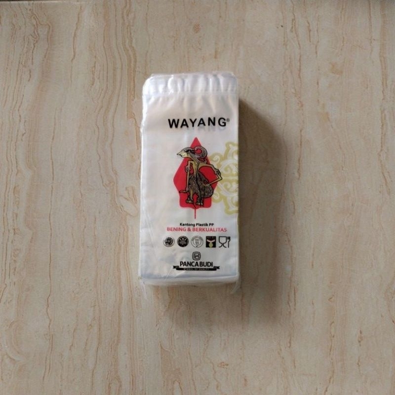 Kantong Plastik Bening PP Wayang Ukuran 7 x 15