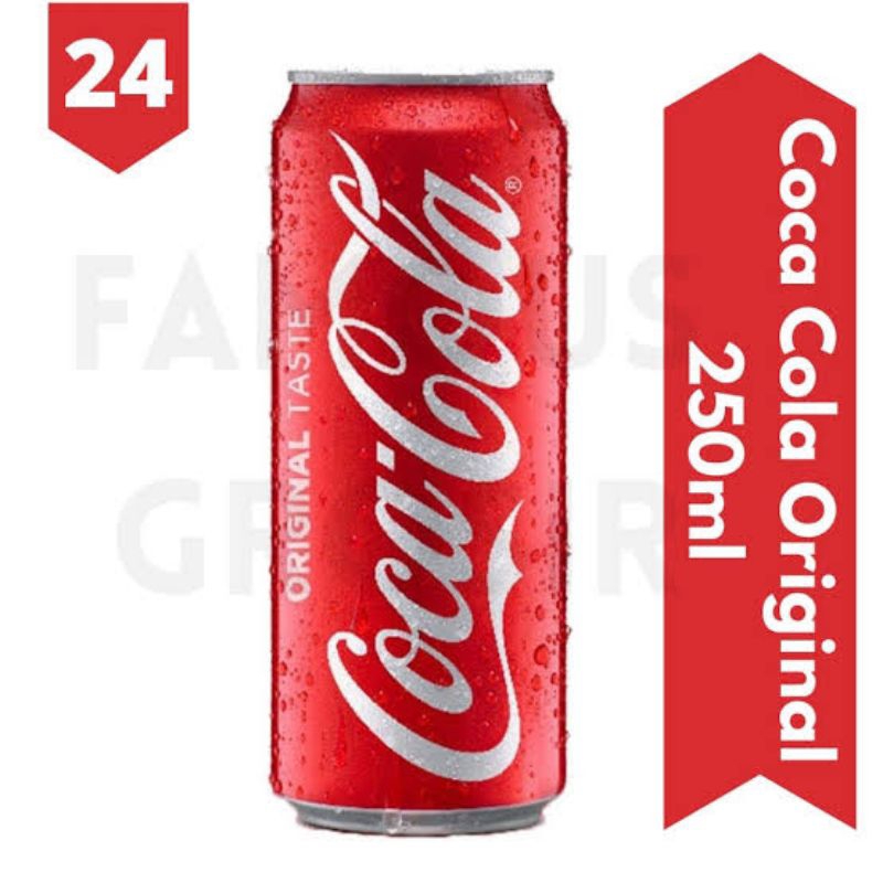 

Coca Cola Kaleng 250ml (12 pcs)
