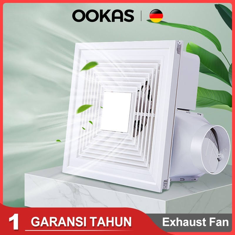 Ookas Home Ducting Exhaust Fan Plafon 14 Inch Kipas Blower Exhaust Plafon