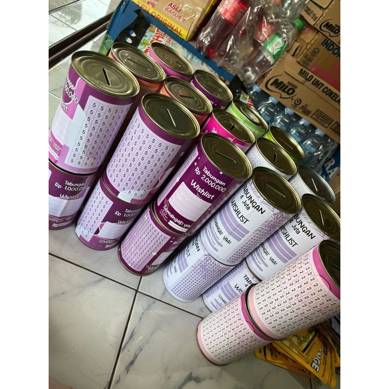 Ready tabungan target buka tutup