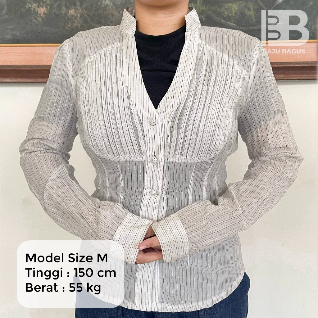 Kemeja Guess Bahan Polyester Warna Putih | Baju Bagus