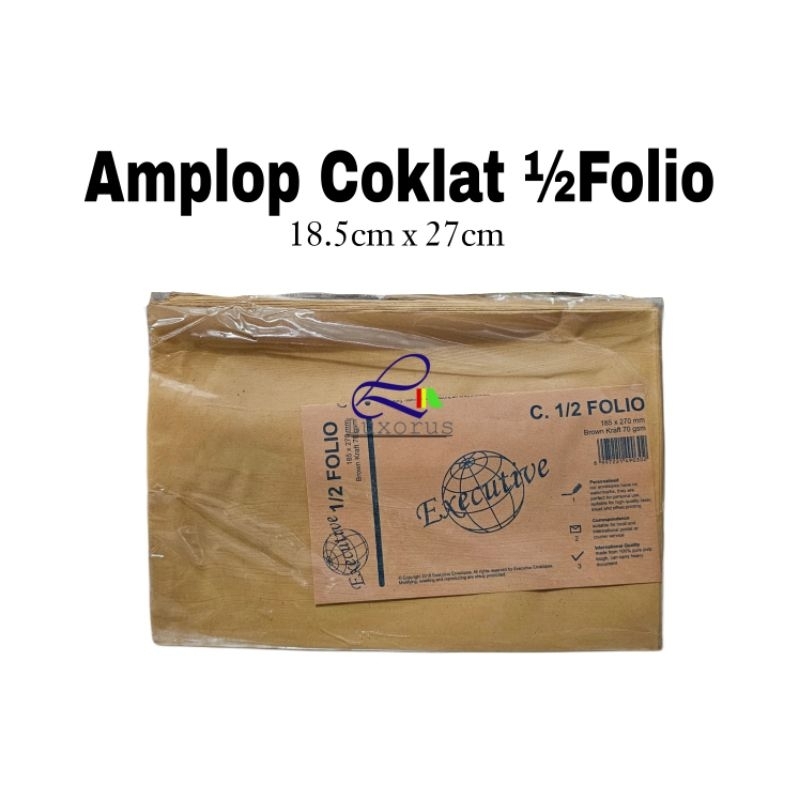 

Amplop Coklat Samson C - 1/2 Folio Brown Kraft
