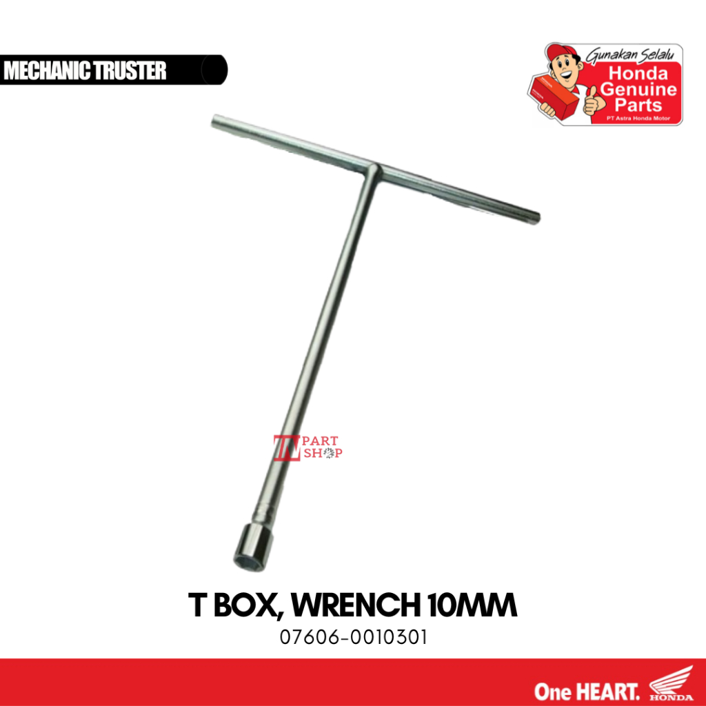 Kunci T 10 MM (T Box Wrench 10 MM) KOWA Original Honda / 07606-0010301