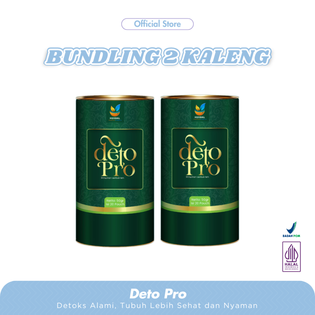 

Paket 2 Kaleng DETO PRO Teh Herbal Minuman Pelangsing Detox Diet Pembakar Lemak Dalam Tubuh