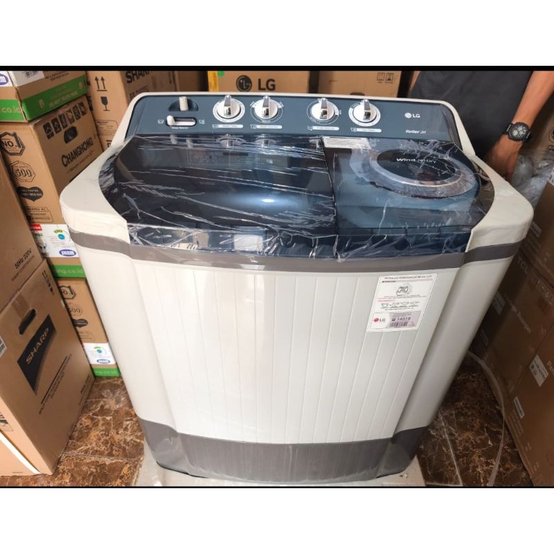 mesin cuci lg 9kg /mesin cuci 2 tabung lg 9kg