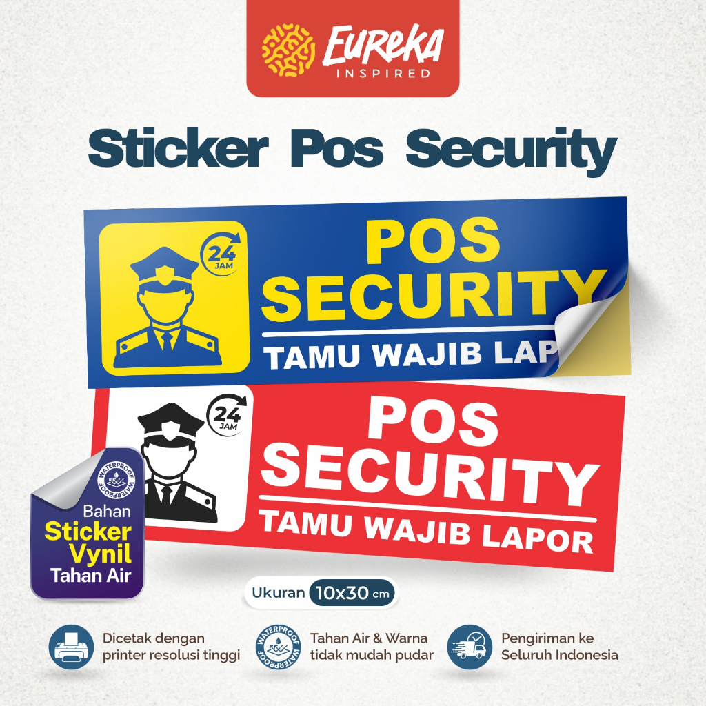

Sticker Pos Security | Tamu Wajib Lapor