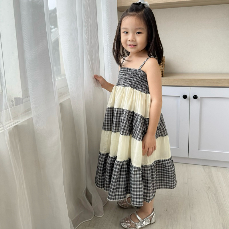 Jieun Dress - Dress Anak Perempuan | Dress Korea | Dress Pesta | Dress Panjang | Dress Hitam